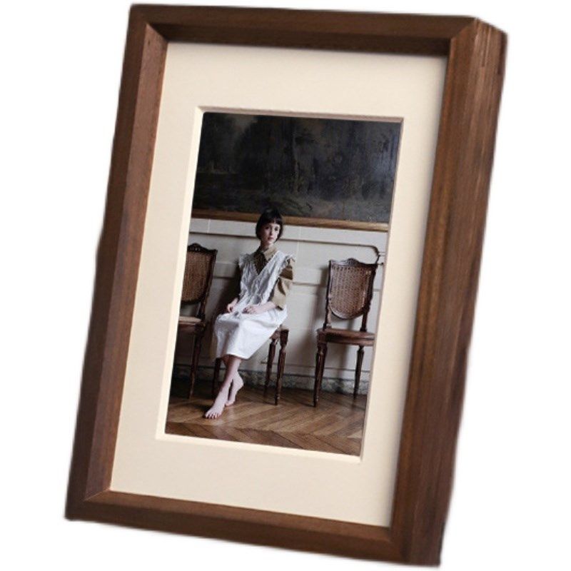黑胡桃实木相框摆台定制6/8寸/a4原木画框装裱书法婚纱合影相框,家居饰品,相框/画框,淘宝优惠券,粉丝福利购,淘宝优惠卷