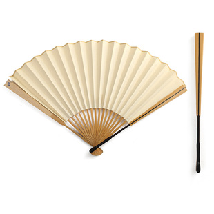 玉竹折扇乌木扇男扇苏工扇子相声文玩收藏空白书法宣纸扇