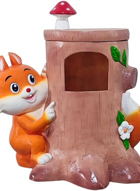 户外卡通环保垃圾桶雕塑玻璃钢户外公园景区幼儿园果皮箱装饰摆件