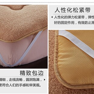 羊羔绒床垫加厚保暖1.5m1.8床褥羊毛睡垫被折叠榻榻米绒面单双人