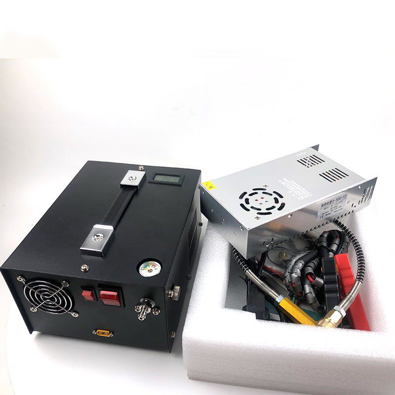 电动车载高压打气机30mpa不接水打气筒充气泵40mpa小型电动单缸