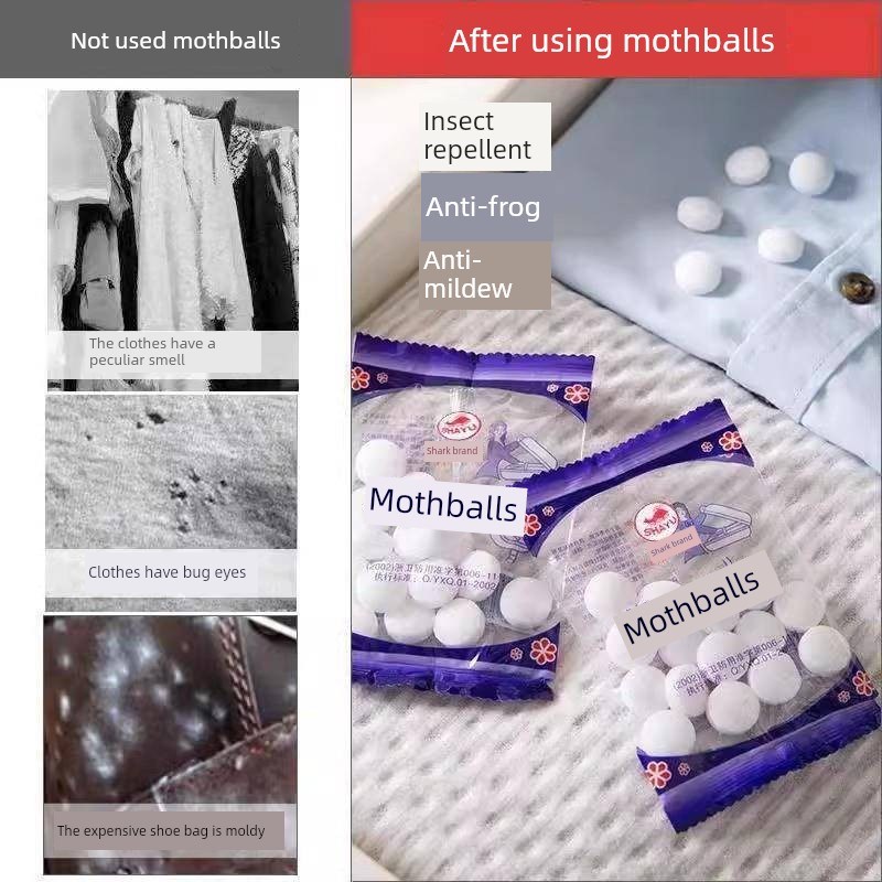樟脑丸衣柜防霉防虫芳香驱虫去味防蟑螂家用臭丸球天然臭蛋卫生球