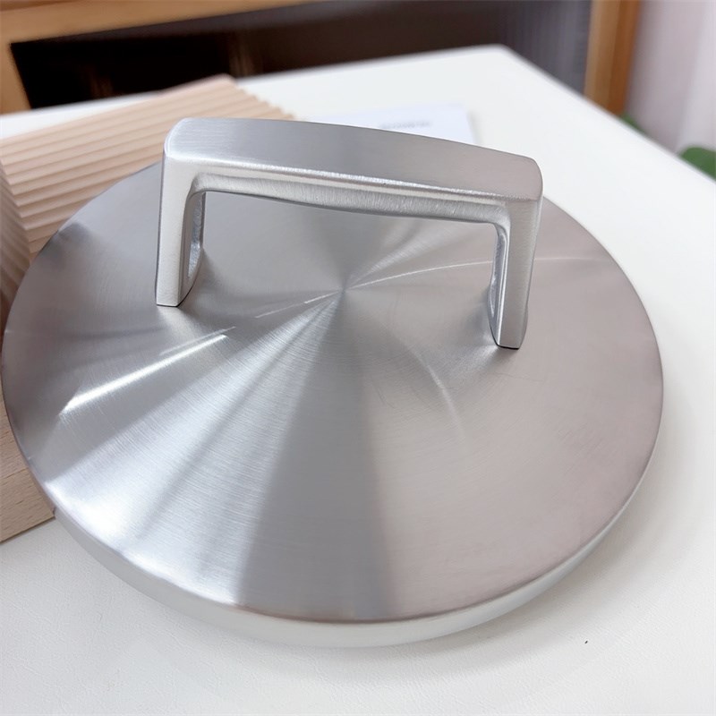 五层夹铜18/10不锈钢奶锅超厚微压单柄无涂层辅食锅泡面锅16CM