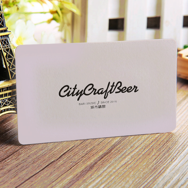 g环保滑面加厚名片定制凹印烫金激凸工艺制作包设计