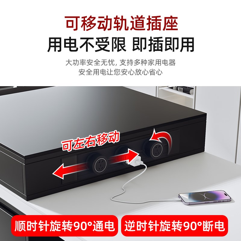 可伸缩岛台餐桌一体现代饭桌岩板小户型吧台多功能意式极简