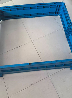 折叠式塑料围栏 可拆卸蓝色塑料围板直接卡到托盘上拆卸方便