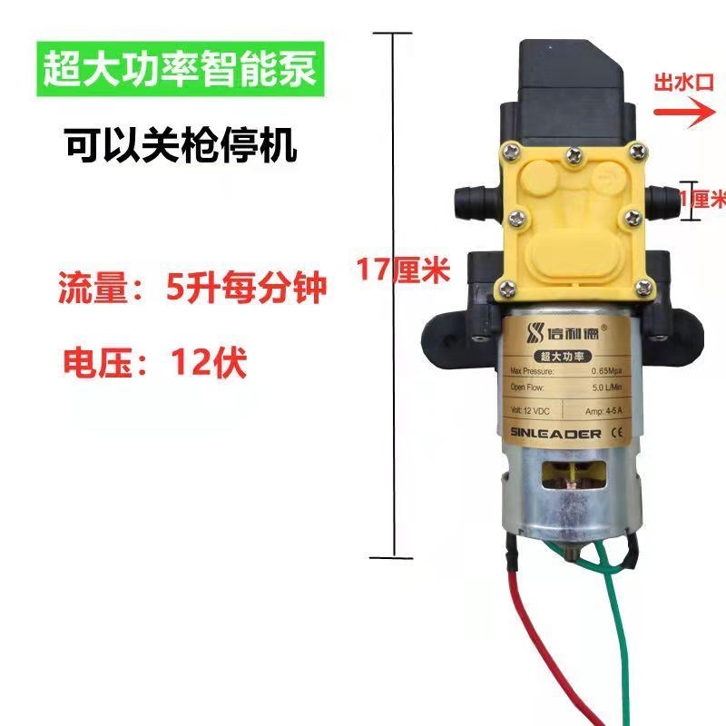 农用电动喷雾器高压水泵大功率高压回流型背负式电机水泵