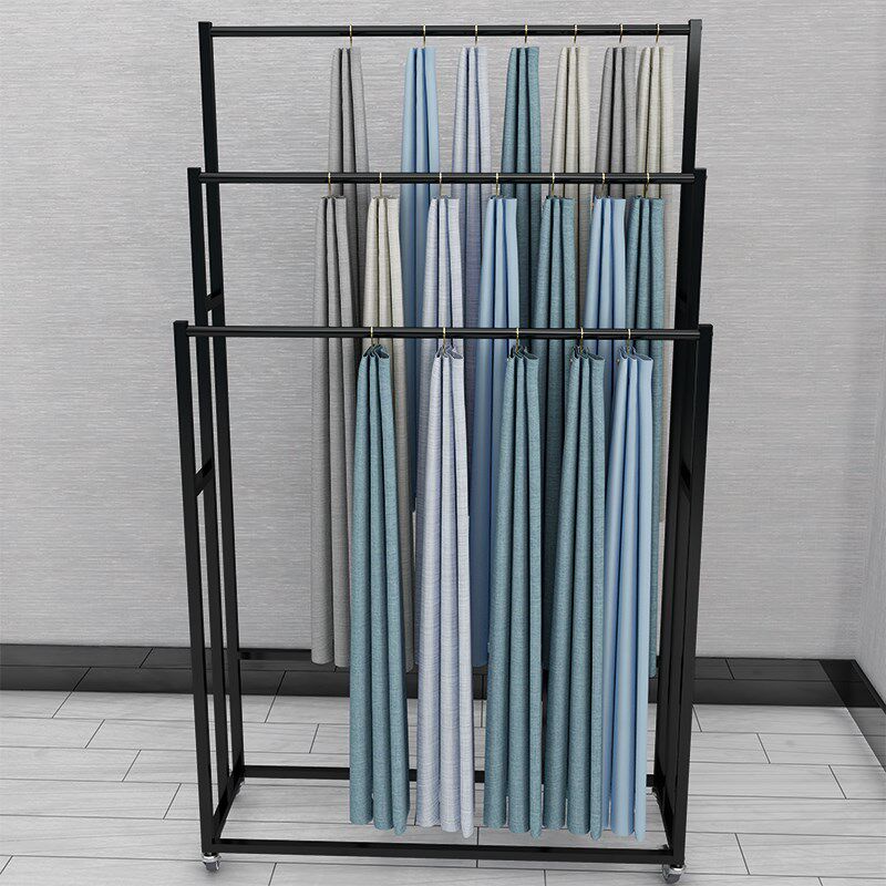 窗帘展示架吊卡展架家纺布艺落地式陈列布料样品展会架子,商业/办公家具,服装展示架,淘宝优惠券,粉丝福利购,淘宝优惠卷