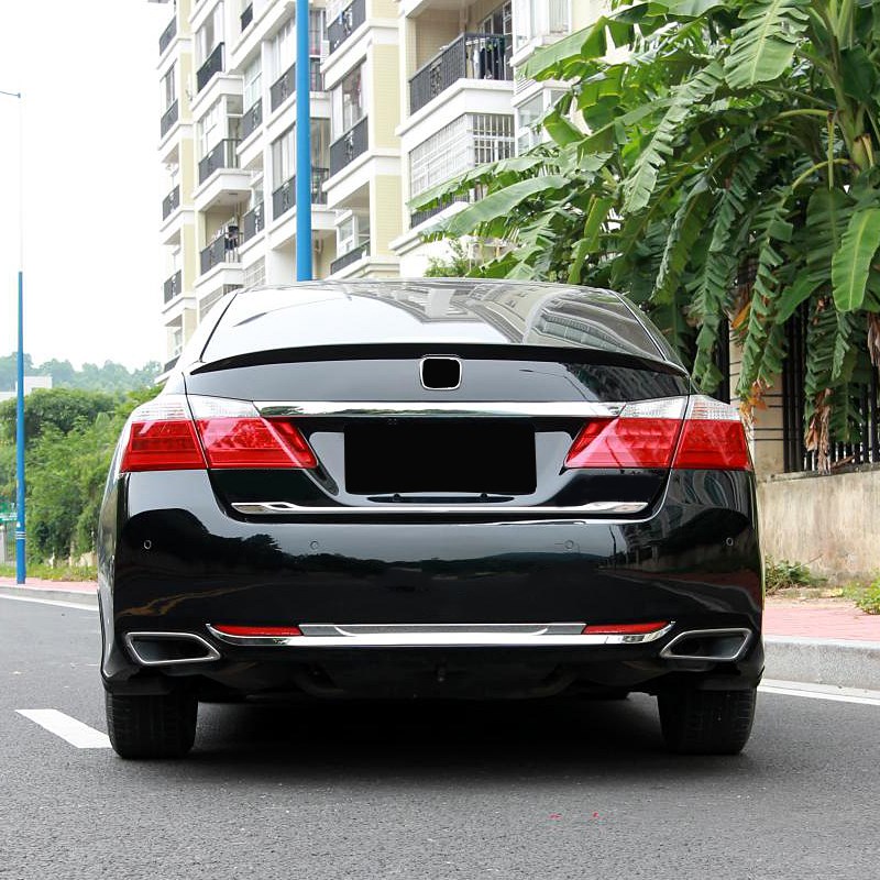 适用于九代雅阁电镀铬改装后杠饰条后备箱饰条车身亮条后饰条