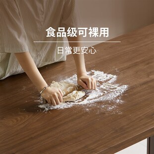 续写家具实木餐桌北美复古加厚长方形书桌大板桌饭桌子