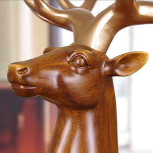 鹿大号吉祥鹿家居酒柜装饰客厅玄关新工艺品招财业礼品