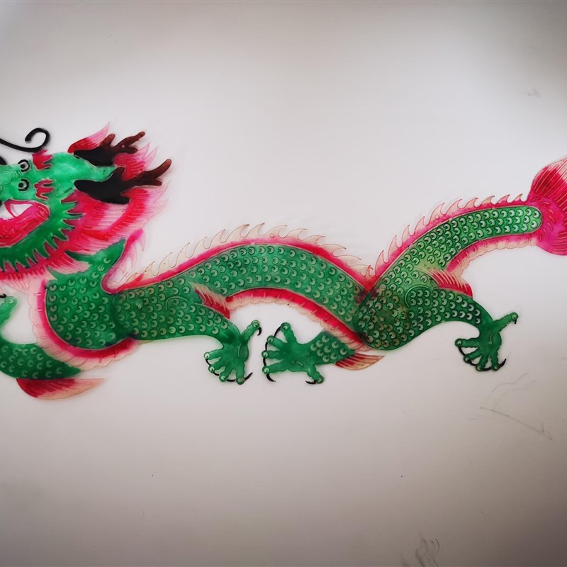 皮影戏道具幕布动物龙工艺品可活动带操作杆陕西特色儿童diy