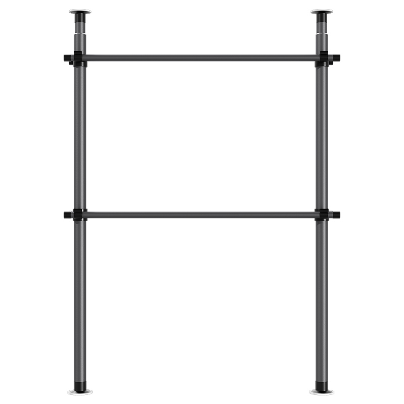 顶天立地置地升降晒衣架挂衣架家用免打孔阳台伸缩杆晒衣架晾衣架