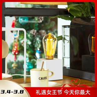 饰可调光家用E27螺口 荷兰CALEX复古吊钟型灯泡LED简约暖光氛围装