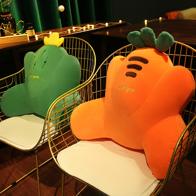 靠垫办公室护腰座椅靠背垫汽车靠枕椅子腰枕久坐腰靠抱枕女生睡觉