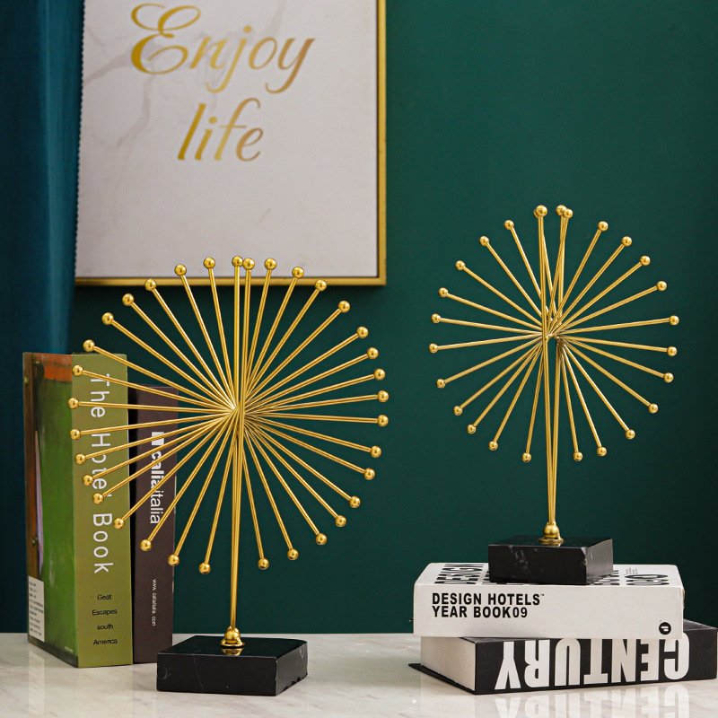 创意铁艺时来运转摆件客厅玄关酒柜办公室装饰摆设金属工艺品