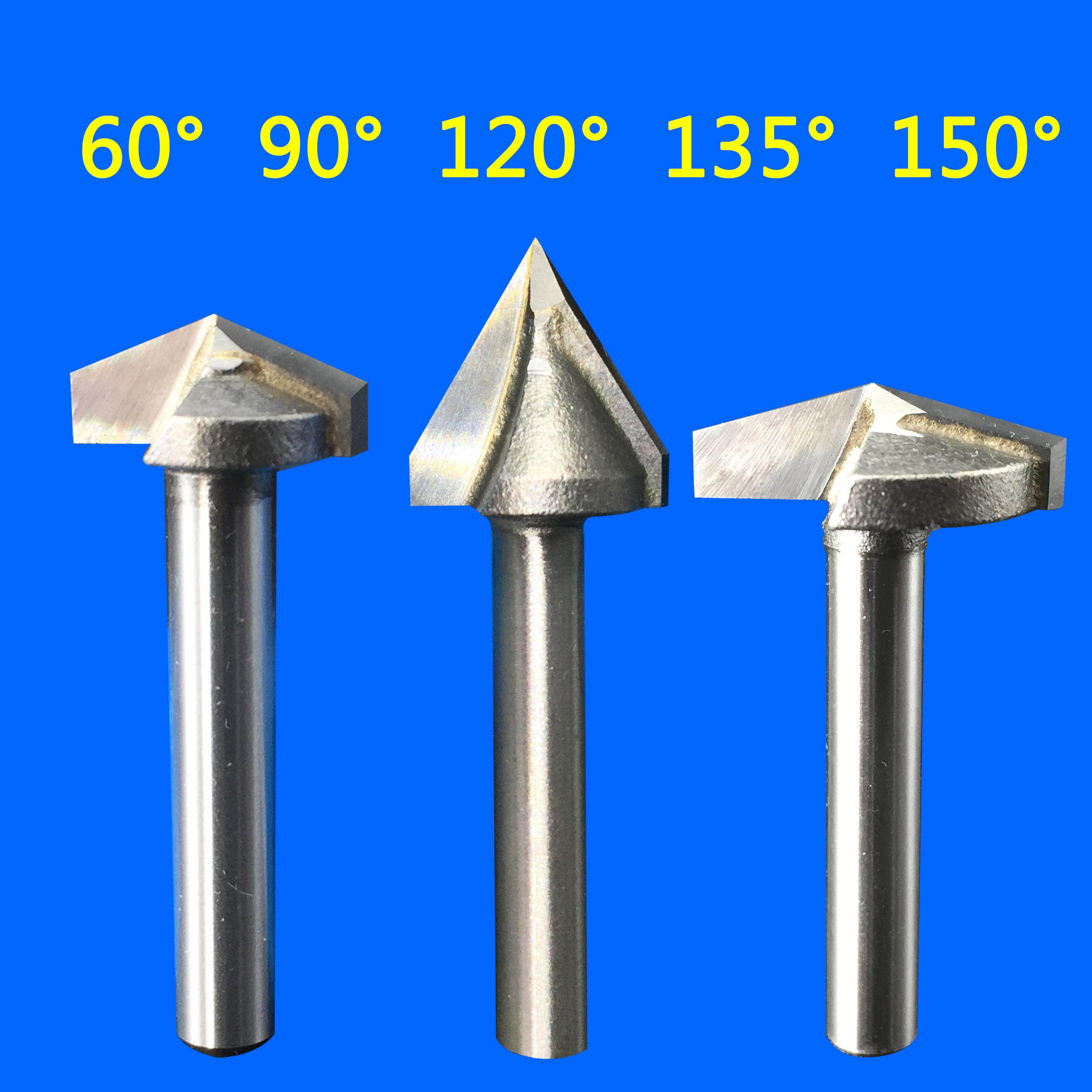 60/90/120/135/150°度合金V型刀3D刀修边铣刀倒角刀倒边刀雕刻刀