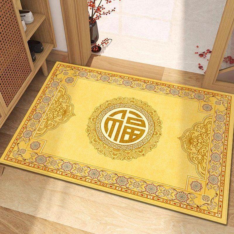 金色地垫入户门垫门口进门福字室外换鞋垫子防滑定制中式地毯脚垫,居家布艺,入户地垫,淘宝优惠券,粉丝福利购,淘宝优惠卷
