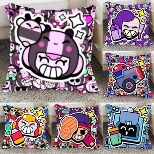 游戏周边荒野乱斗抱枕沙发汽车靠垫枕头动漫毛绒玩偶公仔礼物客厅