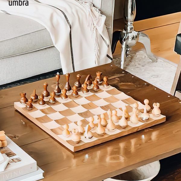 加拿大umbra不倒翁国际象棋实木棋盘chess同款新闻女王圣诞节礼物