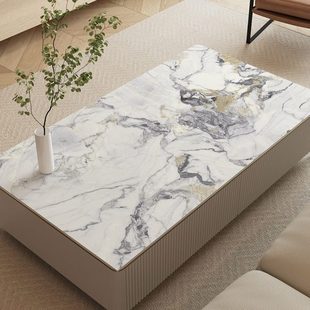 仿大理石皮革茶几垫桌布轻奢高级感防水防油免洗防烫餐桌客厅家用