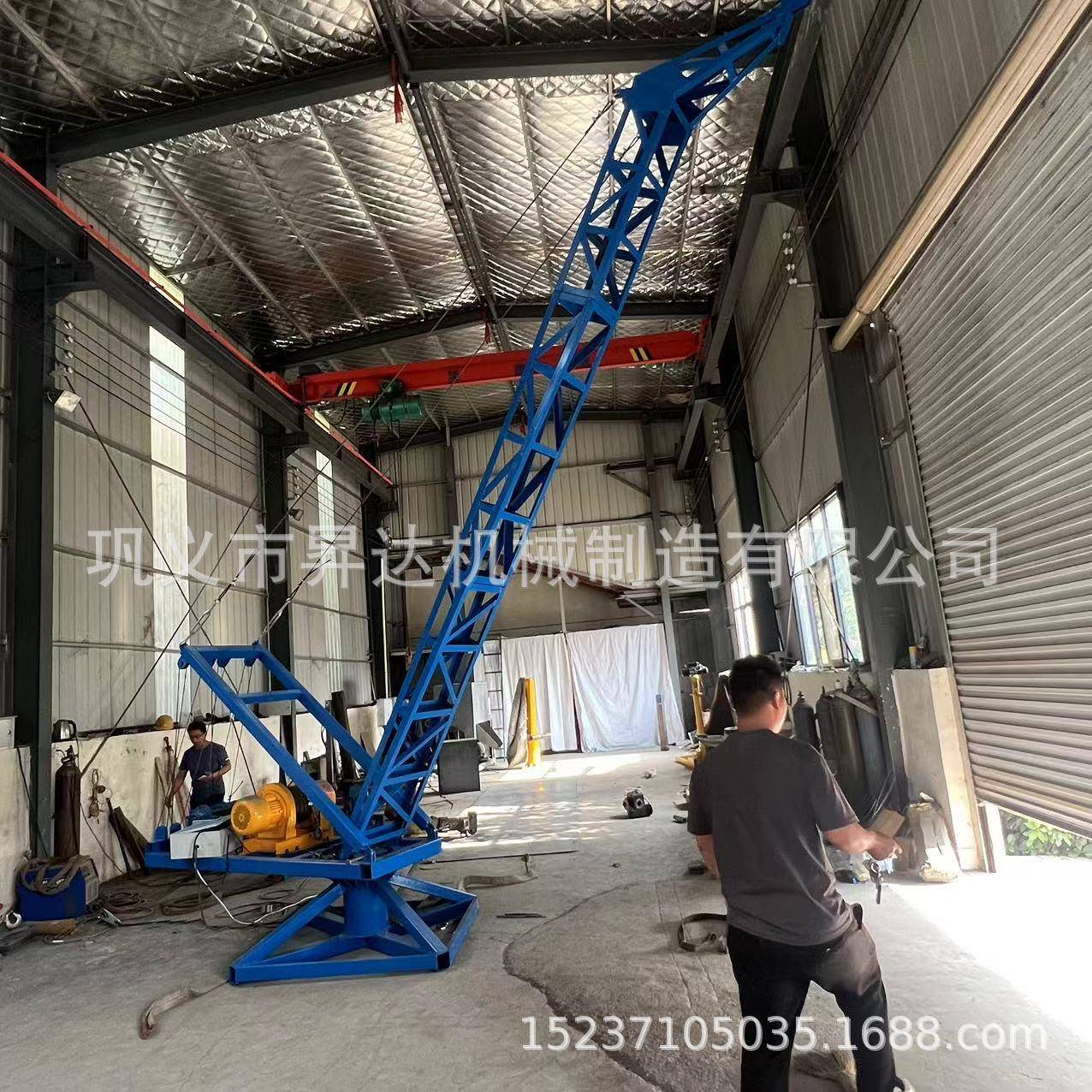 工地高楼层吊装机渔船码头池塘起鱼吊机车间吊码头吊机鱼塘吊鱼机