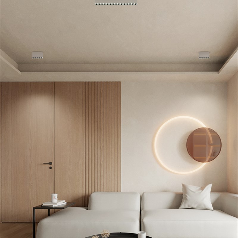 至御明装格栅灯LED线条灯几何条形灯方形客厅书房天花射灯052M