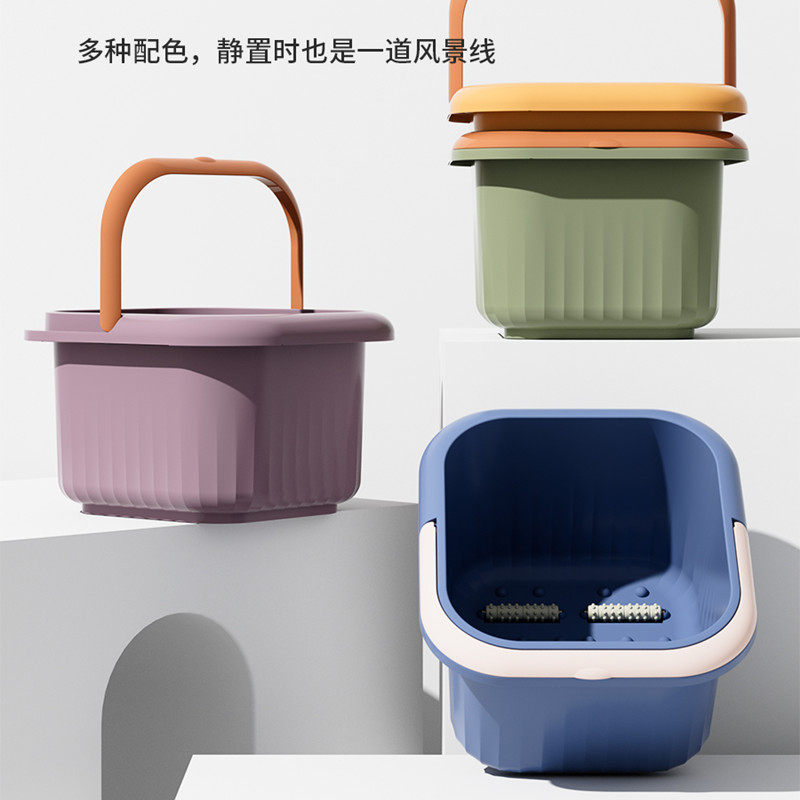 家用泡脚桶过小腿塑料加厚加高深足底按摩蒸脚足浴洗脚盆滚轮,家庭/个人清洁工具,足浴盆/足浴桶,淘宝优惠券,粉丝福利购,淘宝优惠卷