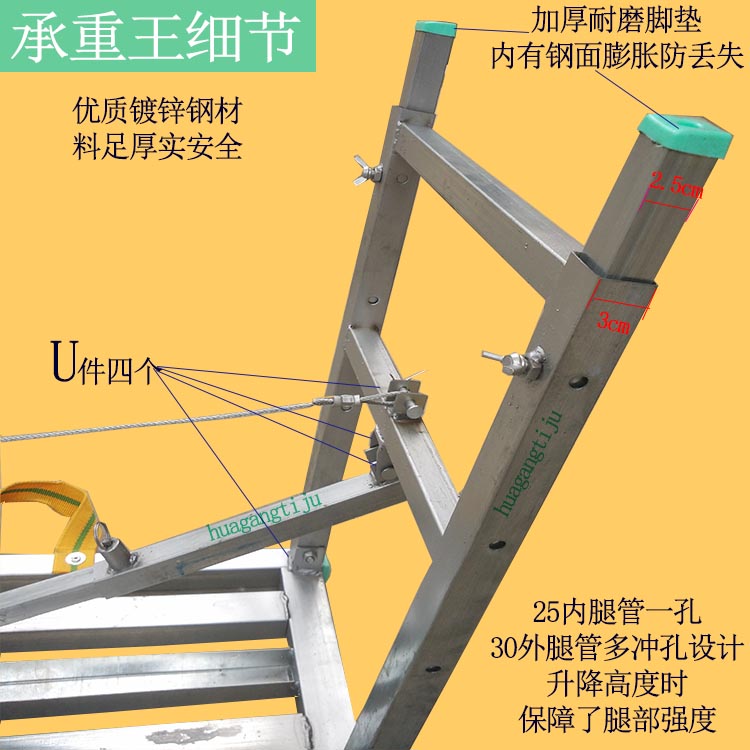 下合页装修折叠马凳脚手架工作台工程铁长凳承重折叠梯子新款厂家