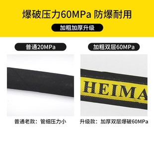 电动黄油机油管双层高压钢丝油管气动黄油枪油管配件软管打黄油泵