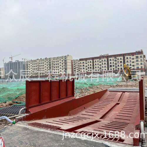 工地洗轮机移854动式洗车自槽动台清洗免基础船式池过水工程洗车
