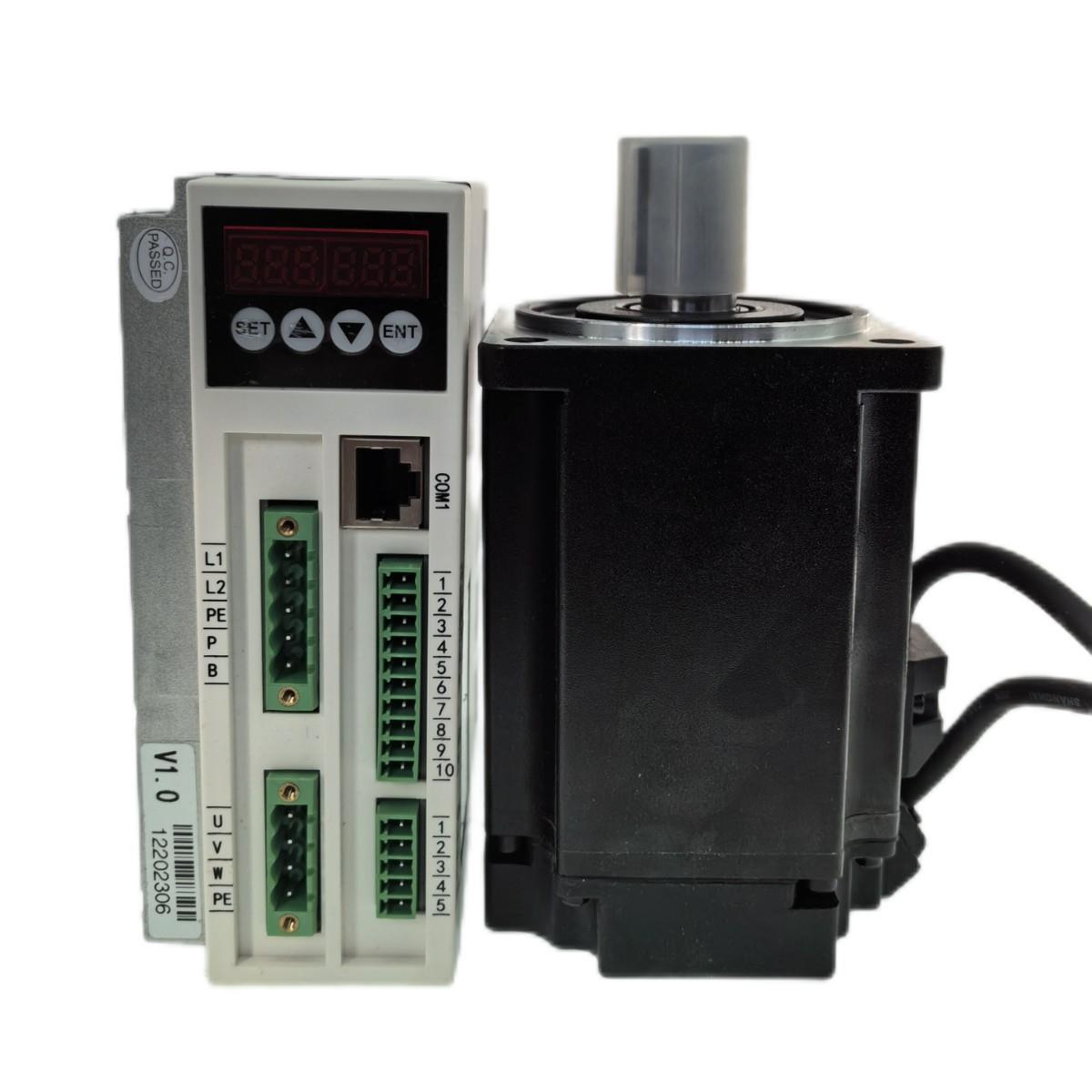 220V无刷伺服电机套装电位器调速RS485CAN通讯modbus高精度增量式