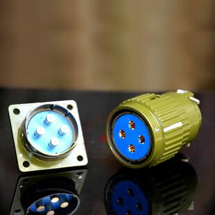 航空插头插座Y36M 4芯 大电流100A圆形卡扣快速连接器 电压500V