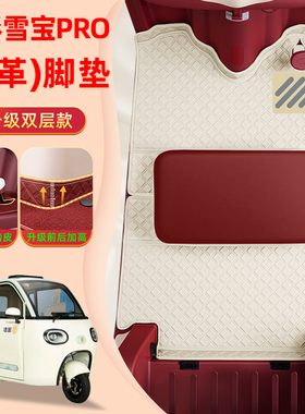 金彭鹏雪宝PRO碟刹款三轮车脚垫JP1000DZK-4P脚踏垫装饰改造配件