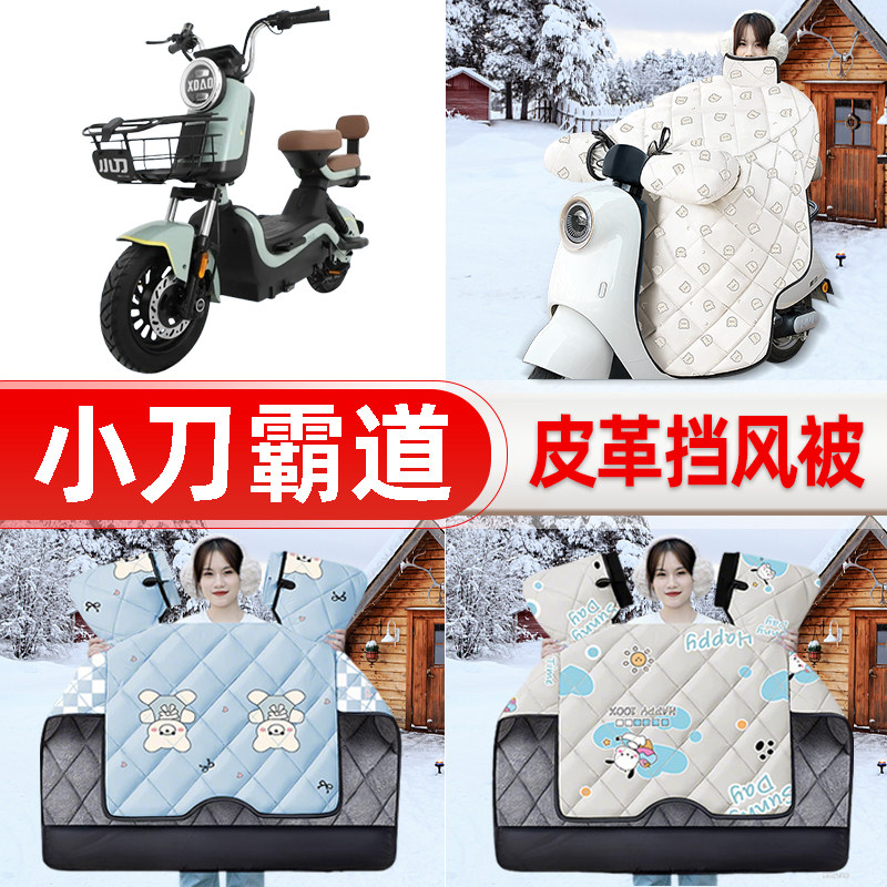 适用小刀霸道电瓶电动车挡风被25新款冬挡风罩防雨御寒加厚饰配件