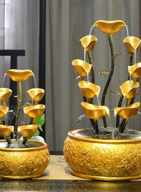 开业礼品贺礼物摇钱树流水办公室店铺创意实用大气招财办公桌摆件