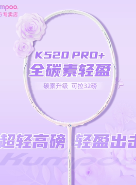 薰风k520pro+银刃羽毛球拍正品旗舰店全碳素超轻男女生专业单双拍