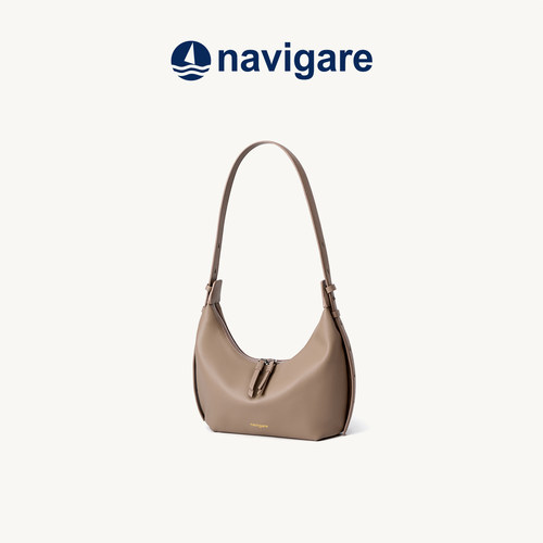 Navigare小帆船通勤软皮单肩包