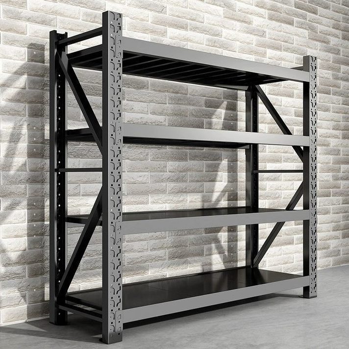 轻型货架仓储货架家用置物架落地多层超市展示架快递铁架子储物架