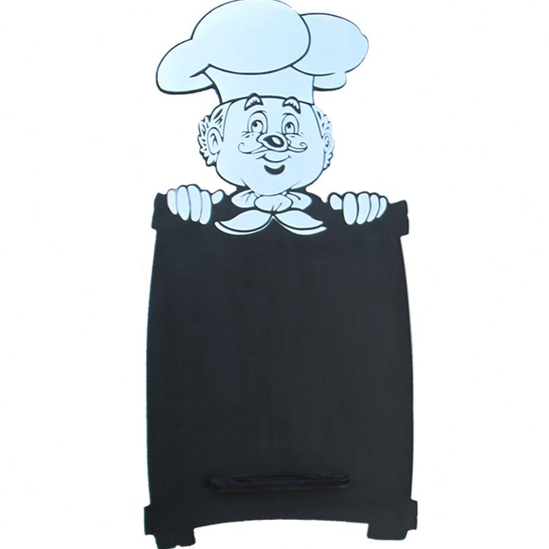 创意厨师立式摆摊小黑板吧台店铺用WIFI提示桌面广告牌手写展示牌