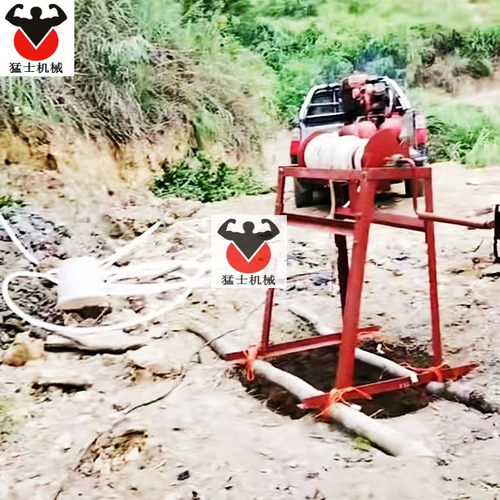 电网输电力人工挖孔桩基础吊土专用摇架手动提升起重吊运机