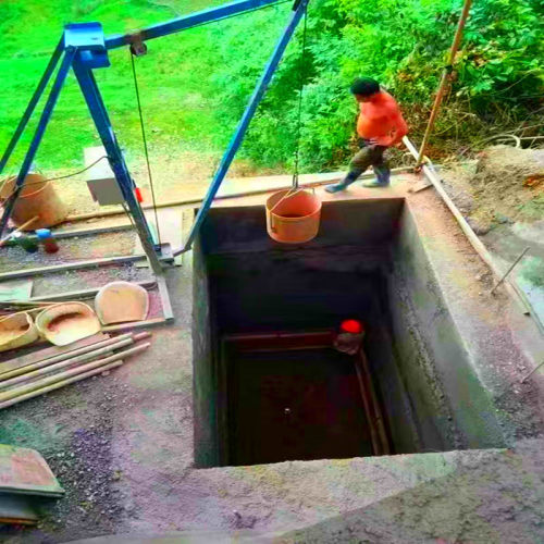 人工挖孔桩吊机摩擦桩提升机建筑架桥挖桩用起重机抗滑桩吊