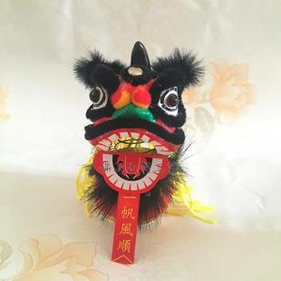 国潮文创醒狮头摆件迷你舞狮子挂件新年春节商务广东非遗手工礼品