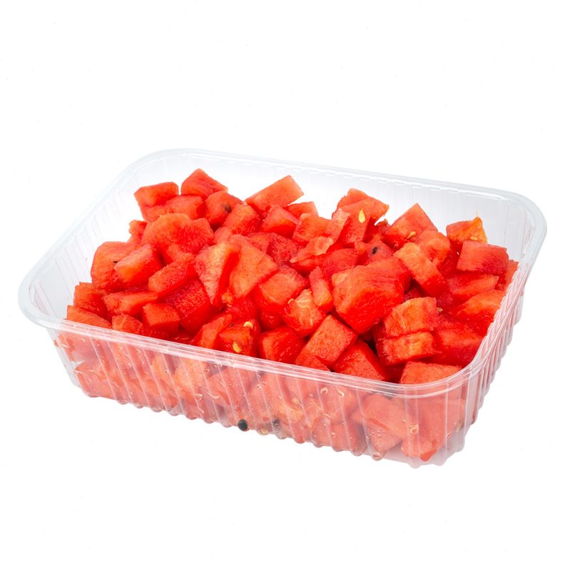 甄选一次性塑料水果包装盒长方形生鲜托盘草莓西瓜蔬菜透明打包盒