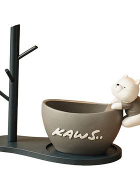 元宝入户鞋柜玄关钥匙置物架收纳摆件门口客厅家居装饰品乔迁礼品