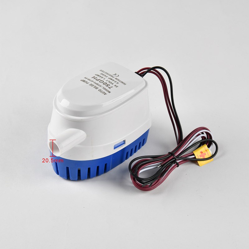 抽水泵船用水泵12V/24v直流潜水泵游艇快艇排水全自动舱底泵船用