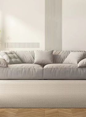 大象耳朵沙发磨砂布baxter意式极简小户型客厅科技布羽绒布艺沙发