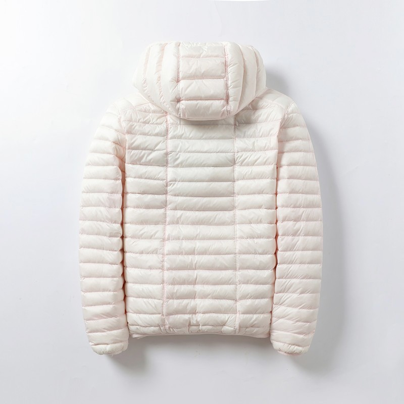 2021秋冬新款轻型短款连帽双面穿两面穿轻薄薄款羽绒服女大码外套