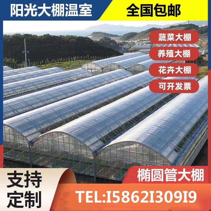 温室大棚骨架钢管养殖种植家用全套猪鸡舍钢架连栋配件简易蔬菜棚