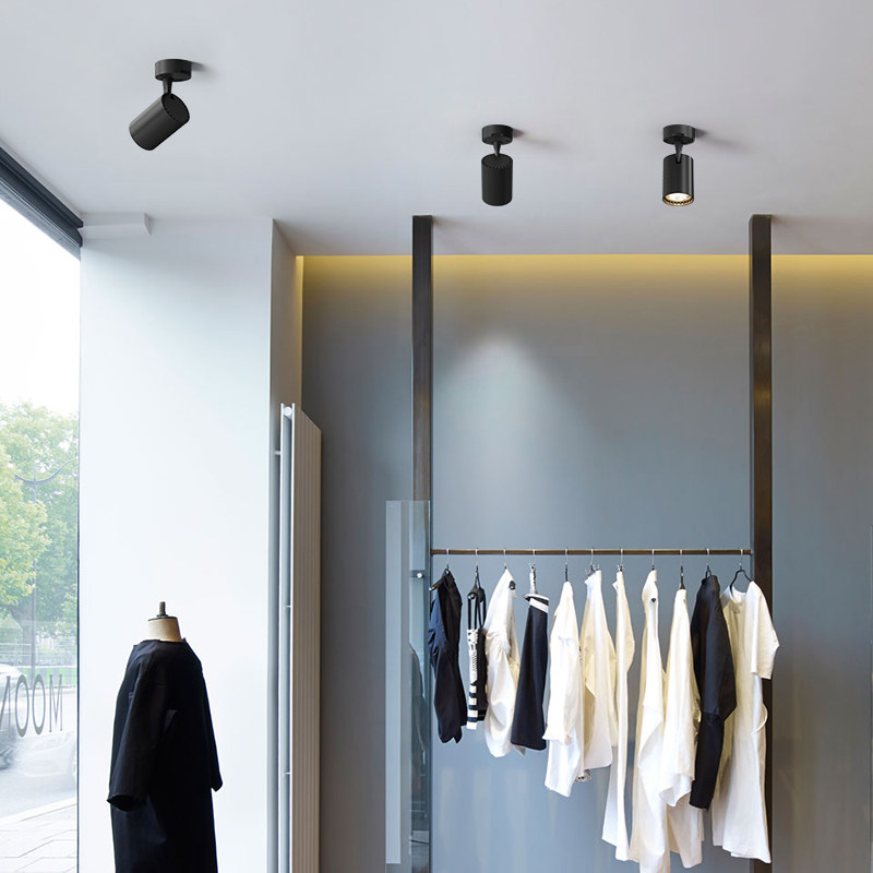 明装射灯可调角度单个家用小吸顶式轨道灯聚光射灯LED天花灯筒灯,家装灯饰光源,明装射灯,淘宝优惠券,粉丝福利购,淘宝优惠卷